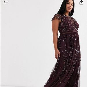 Beautiful evening gown with beading detail